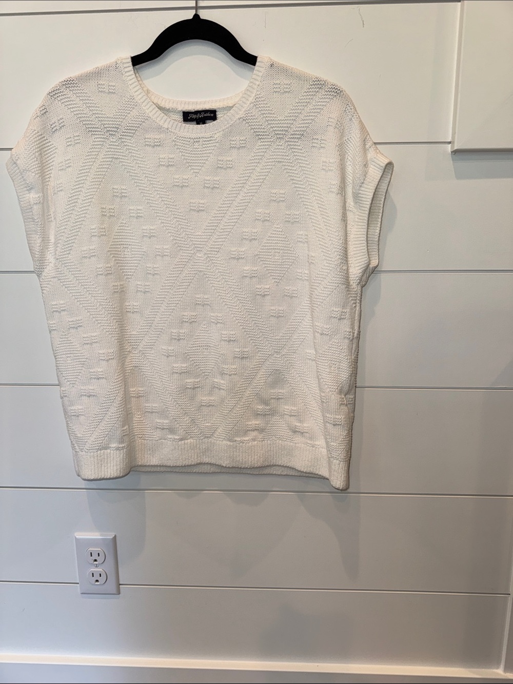 Flag & Anthem Women's Sabina Southwest Sweater Tee White Medium